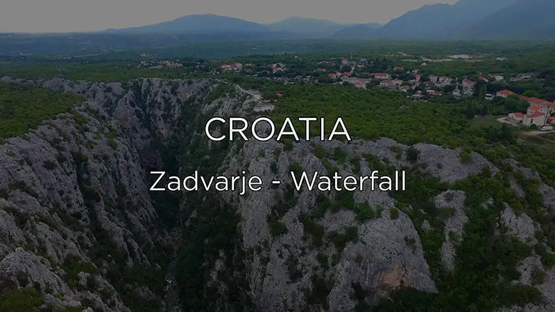 Chorvatsko – vodopád v Zadvarje